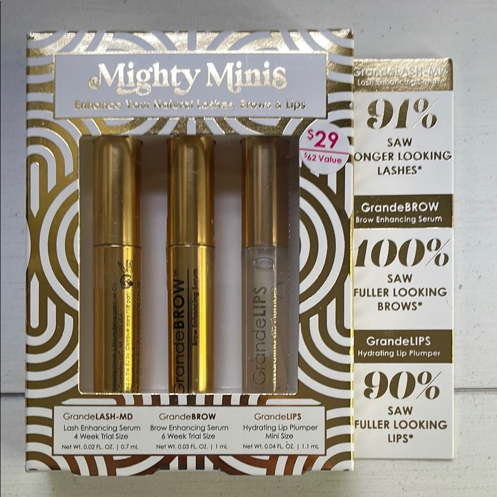 Grande Cosmetics Lash & Brow Enhancing Set - Gold